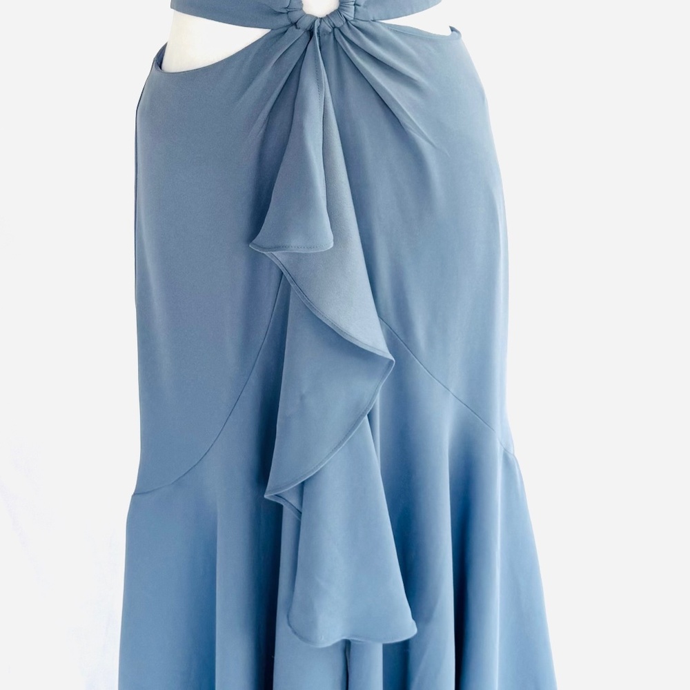 BCBG Maxazria. Blue maxi dress with cutouts size Small/2 - Picture 6 of 7